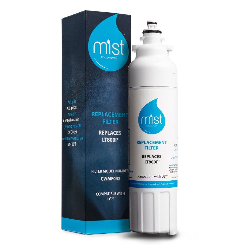 Mist LG LT800P ADQ73613401, Kenmore 9490, 46-9490, 469490, ADQ73613402 Replacement Refrigerator Water Filter