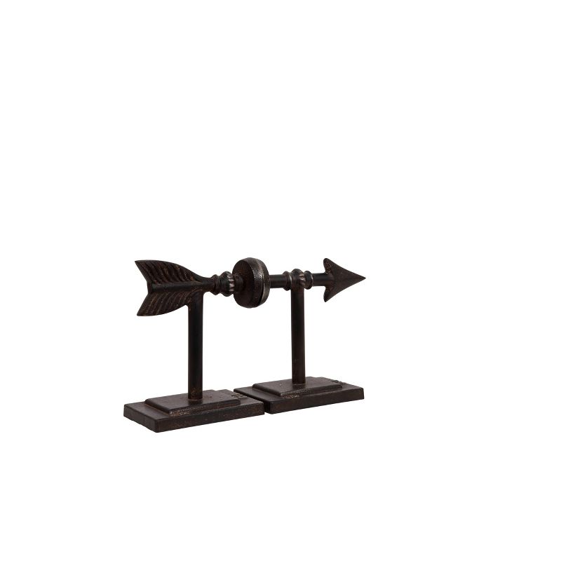 Metal Arrow Bookends Set of 2 (3-1/2"H)