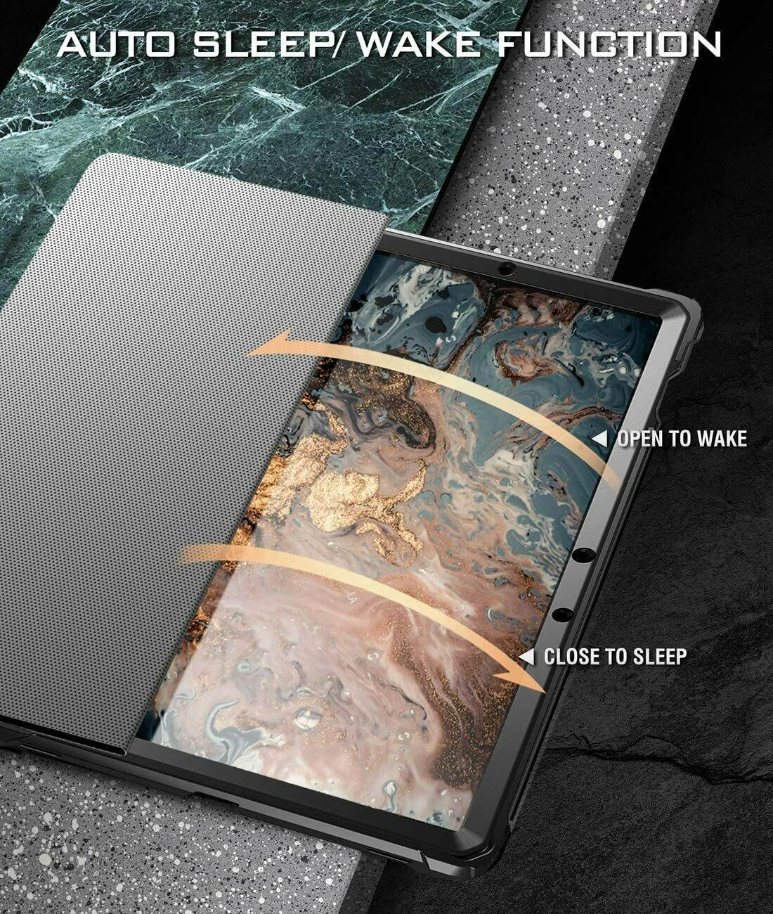 Poetic For Samsung Galaxy Tab S7 11" T870/ SM-T875 Tablet Case,Smart Cover Black