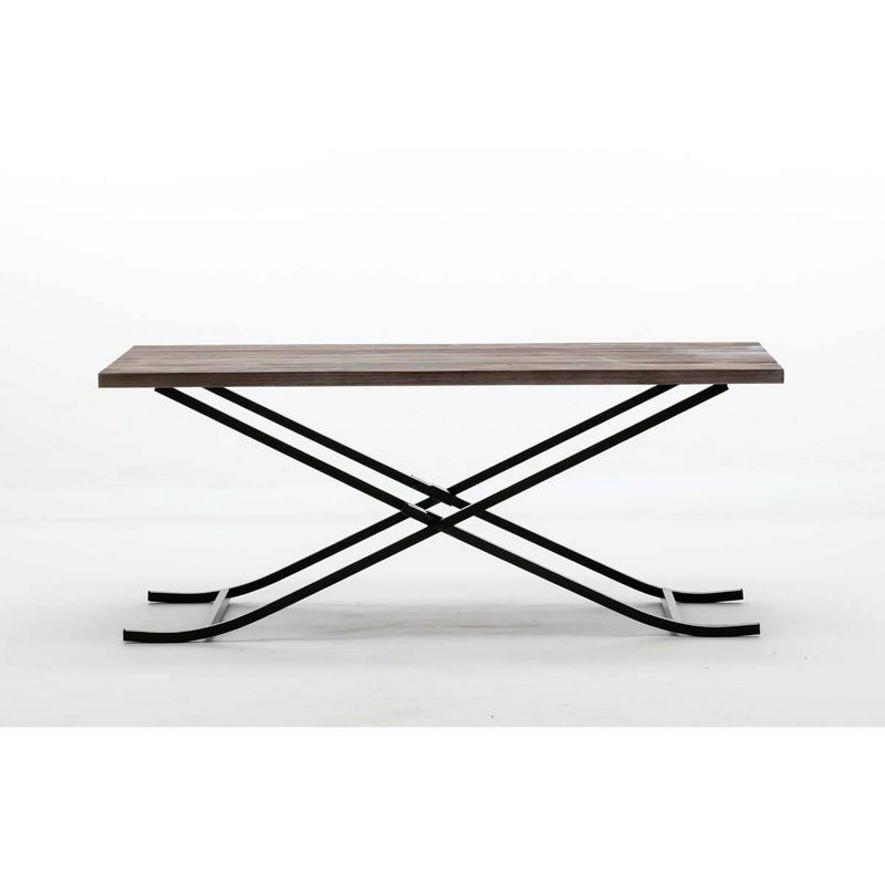 Miriam Cocktail Table Weathered Fir & Black - Boraam
