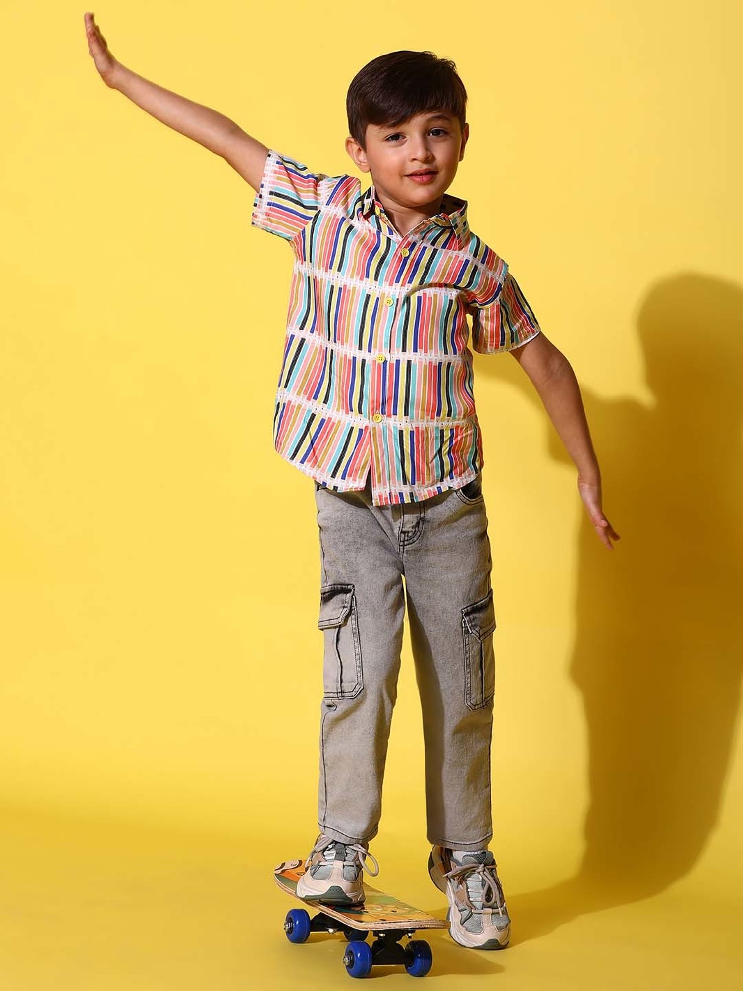 Tales & Stories Kids Multicolor Striped Shirt