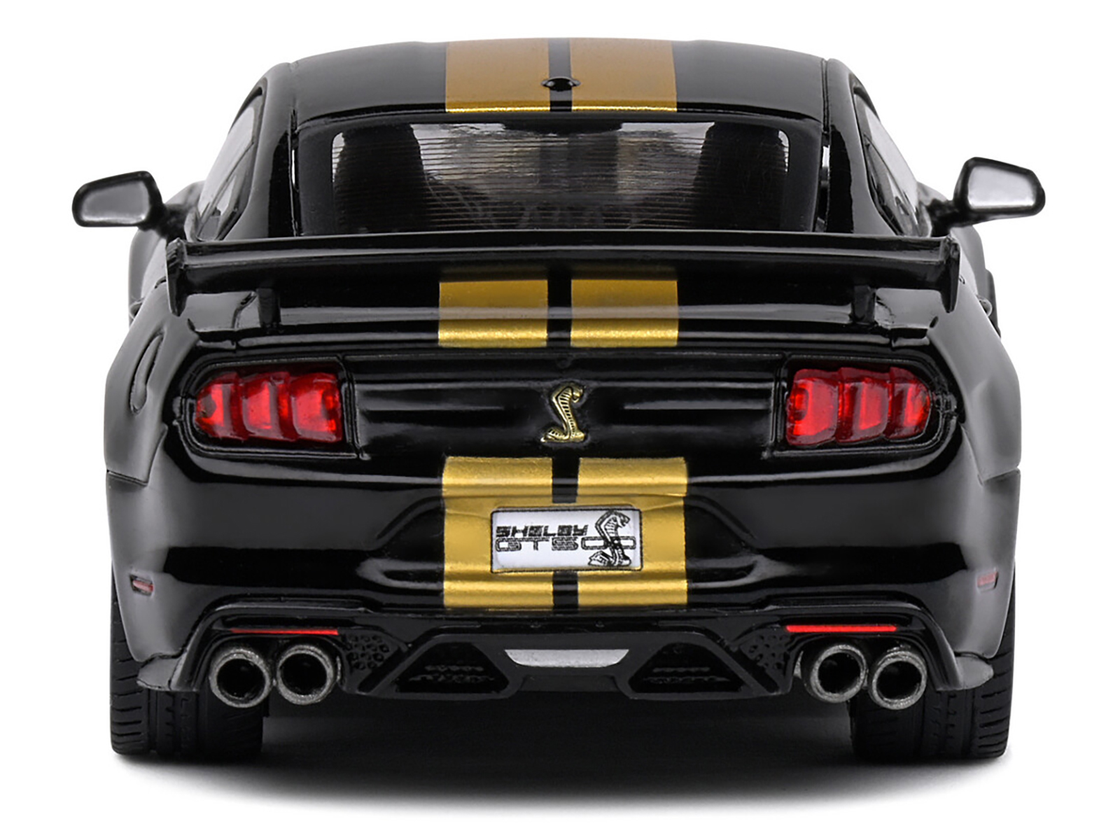 2020 Shelby Mustang GT500 Black with Gold Stripes 1/43 Diecast Model Car by Solido