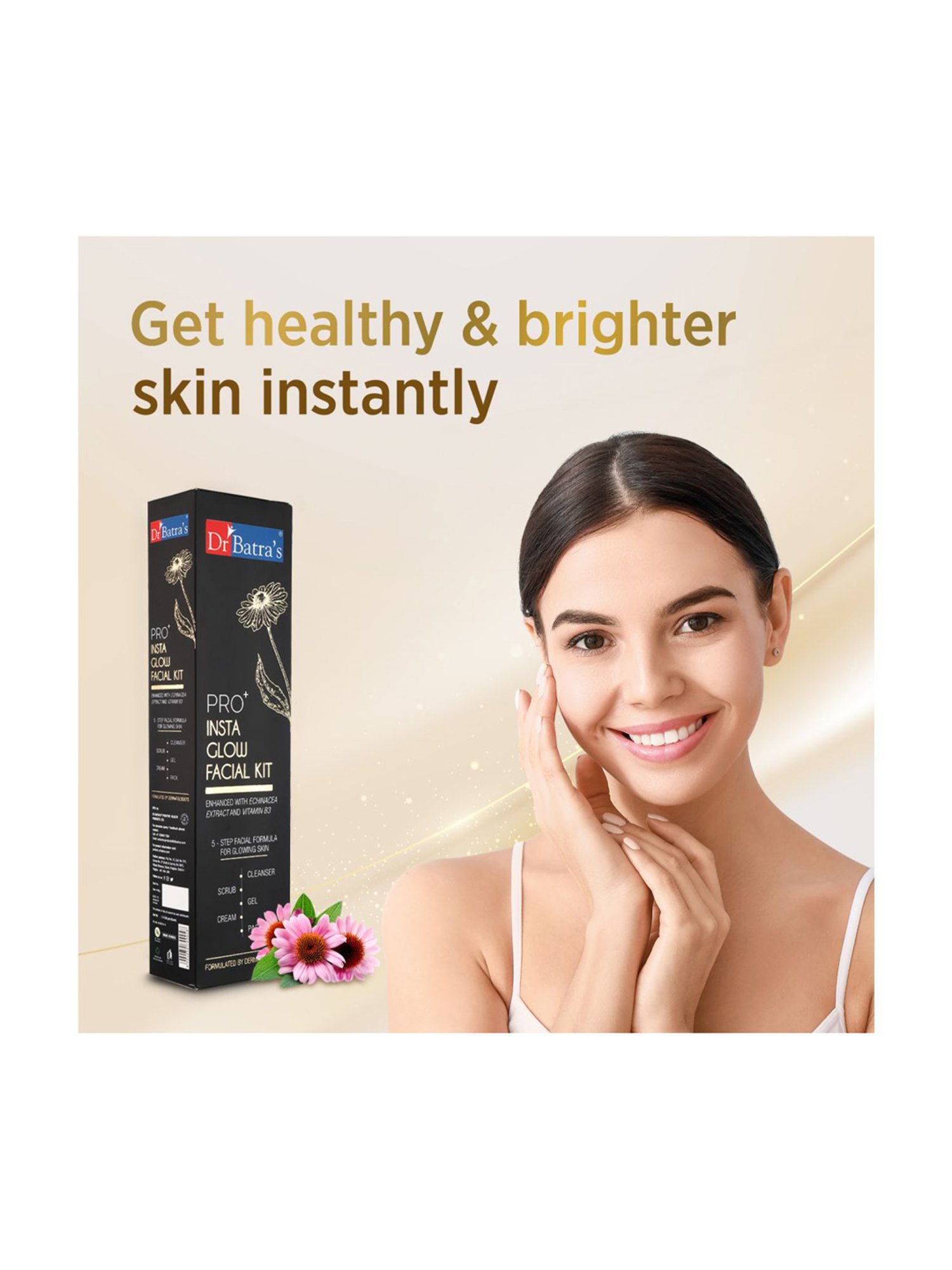 Dr Batra's PRO+ Insta Glow Facial Kit (Pack Of 2) - 250 gm