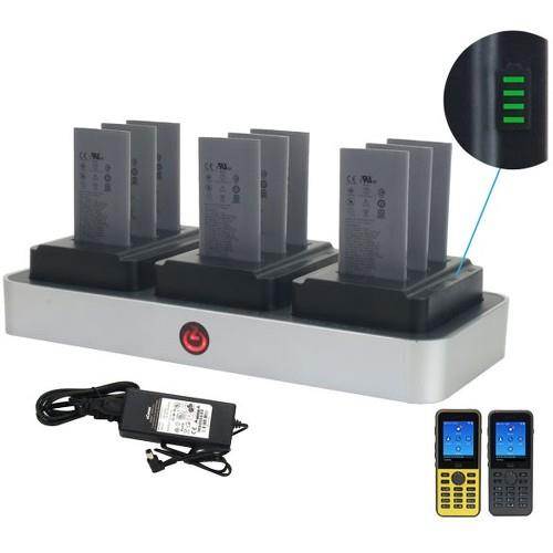 Zcover CI821U3B-NA Desktop Multi-Battery Charger For Cisco 8821/8821-Ex For 9 Batteries. Charger Se