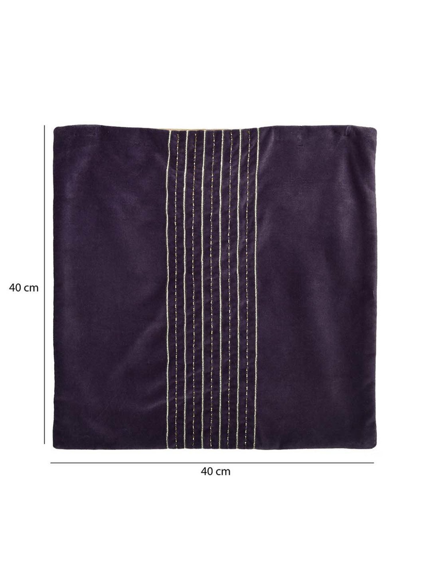 @home Nilkamal Lavender Cotton Cushion Cover