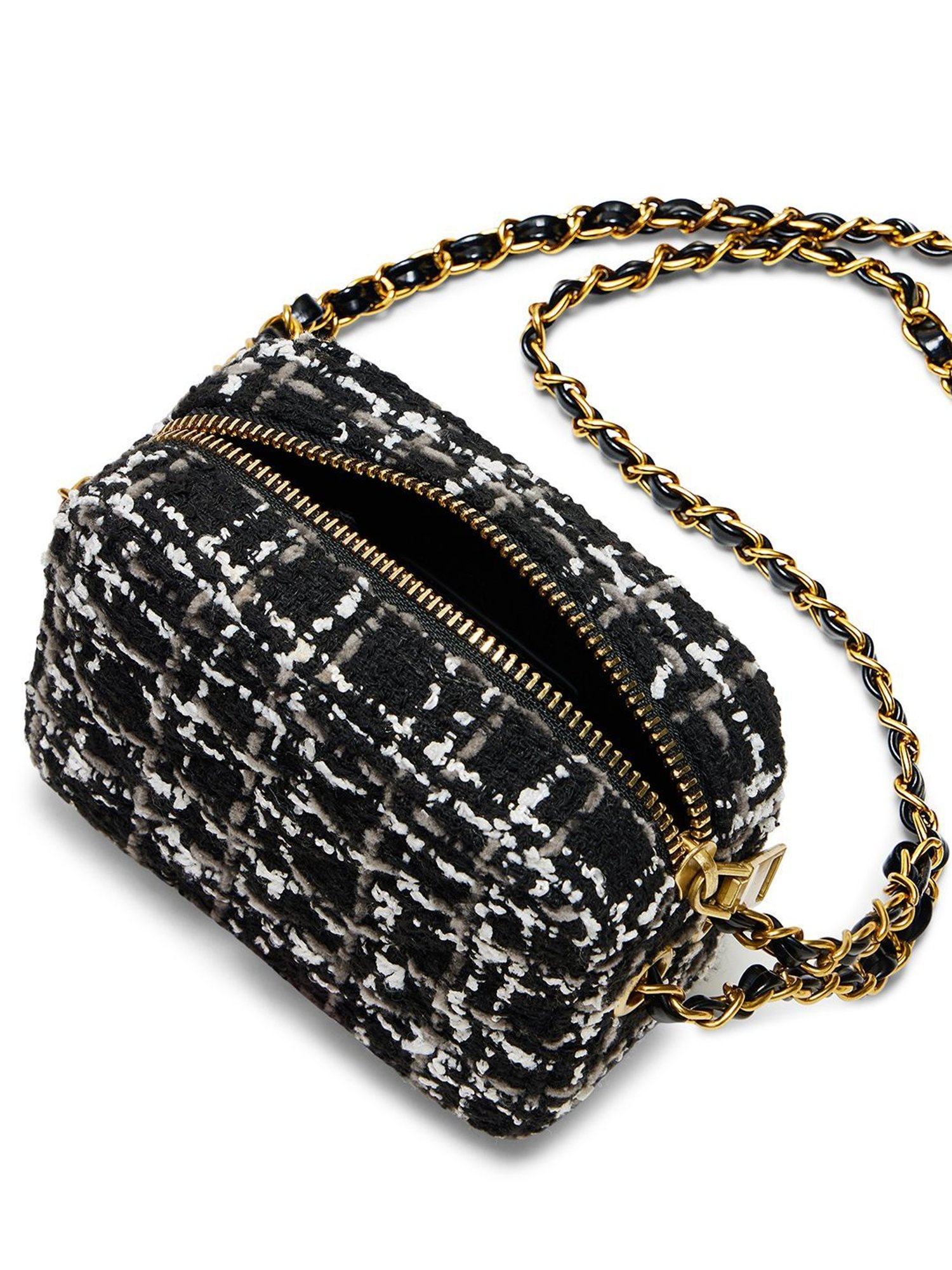 Miraggio Donna Black Small Textured Cross Body Bag