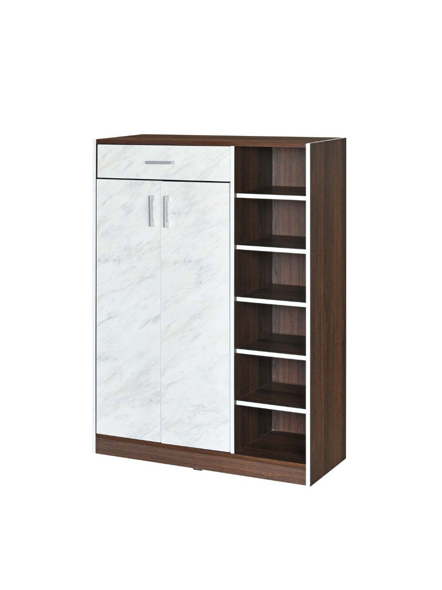 Nilkamal Cresta Grey & Beige Engineered Wood Shoe Cabinet