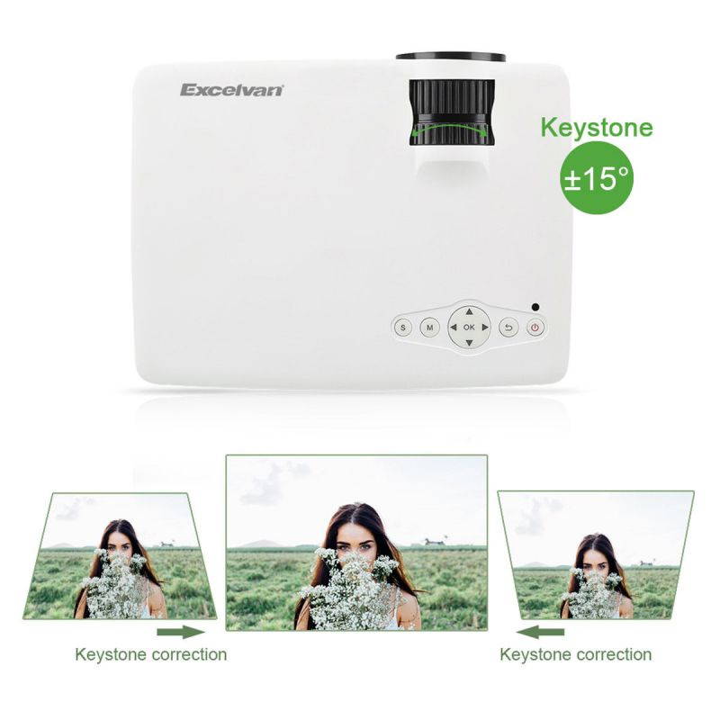 7000Lumens Full HD 1080P LED 3D VGA HDMI SD USB Home Theater Projector Cinema US