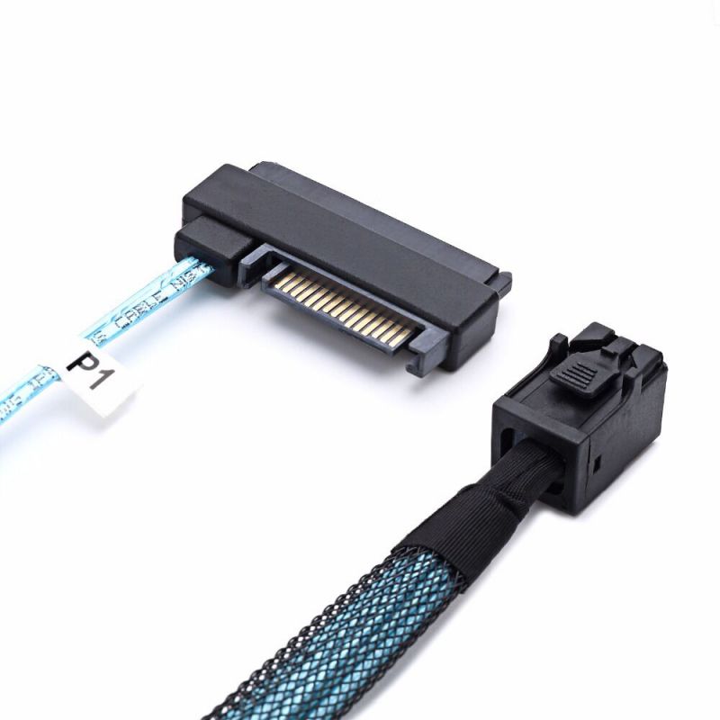 Weastlinks SAS SATA Cables SFF-8643 To 4 SFF-8482 Internal Mini SAS HD to 4 29pin SFF-8482 connector with SAS 15pin Power Port 12GB/S Cable