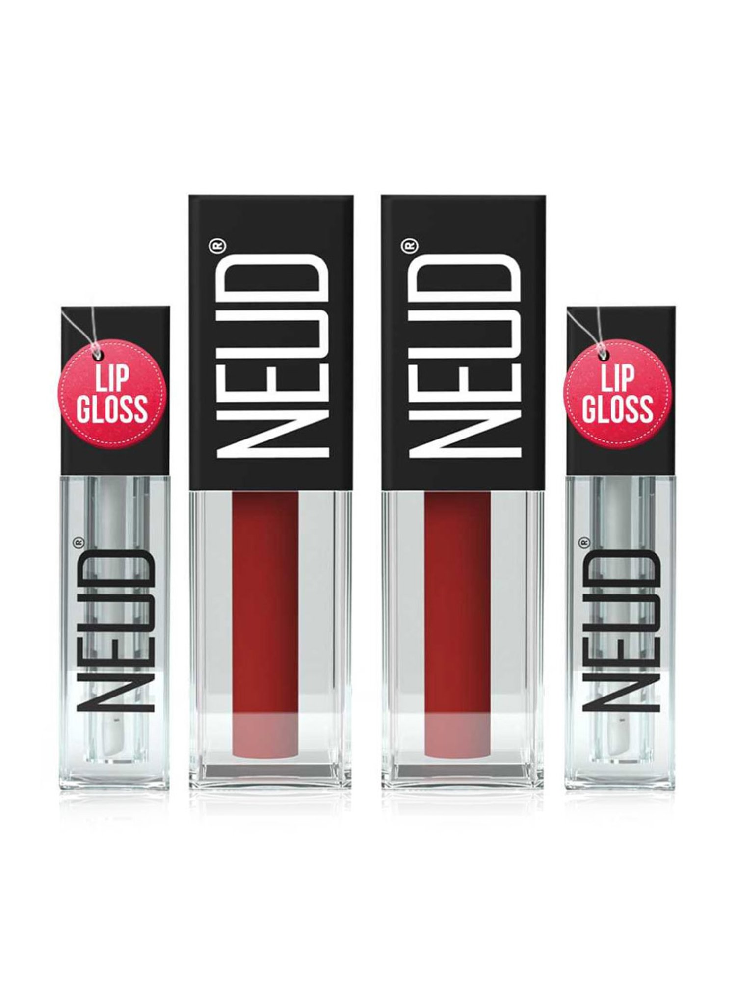 NEUD Matte Liquid Lipstick Perfect Pout with Free Lip Gloss - Pack of 2 (Each)