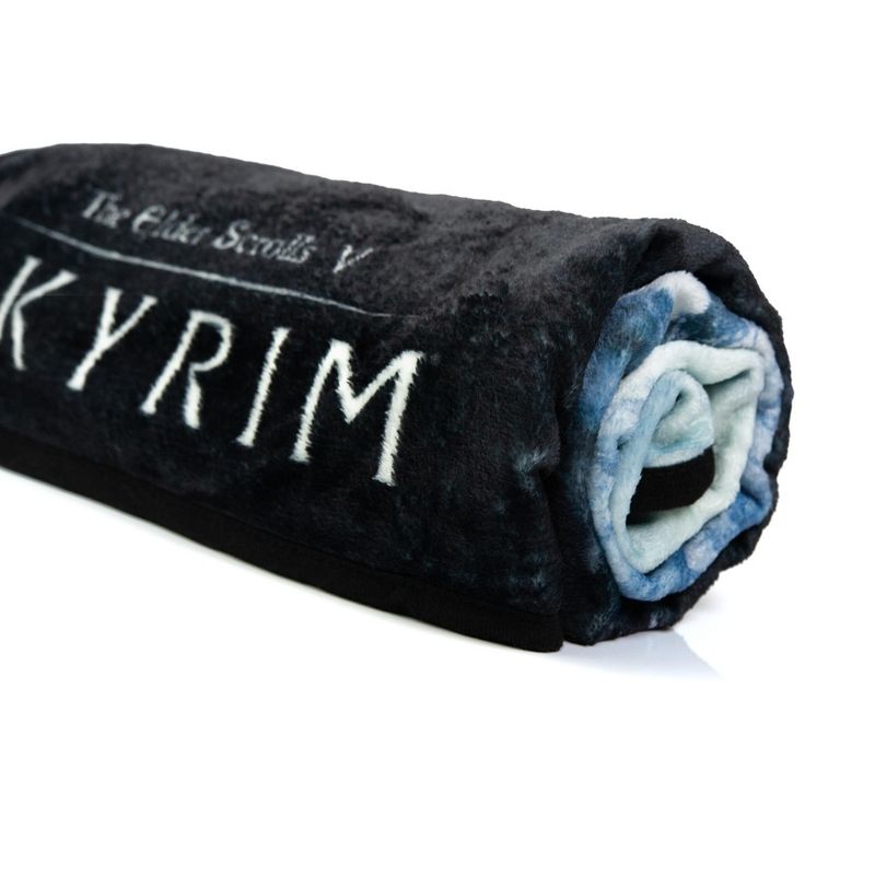 Just Funky The Elder Scrolls Skyrim Video Game Fleece Throw Blanket | 60 x 45 Inches