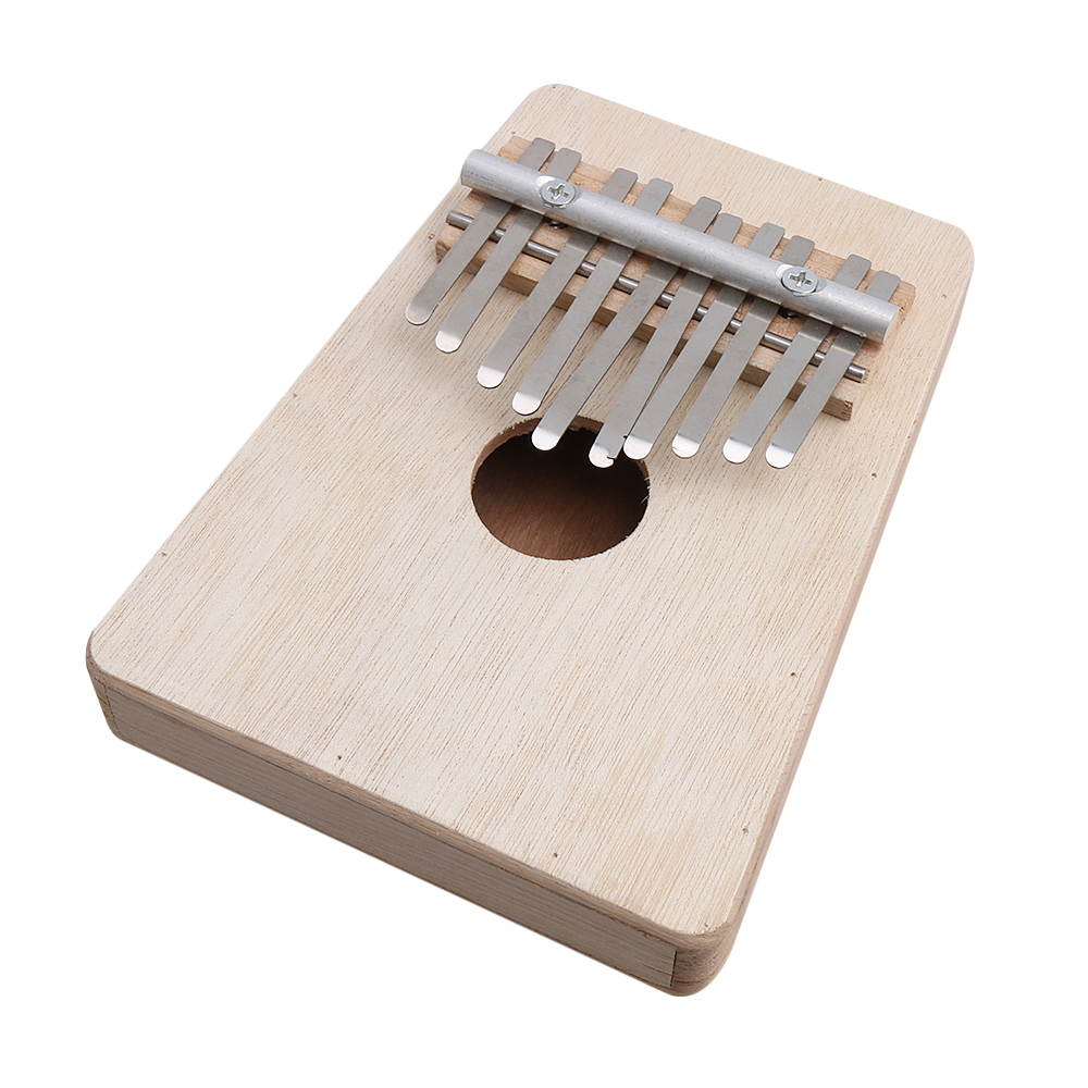 BQLZR 10 Key Aluminum & Woode Sanza Thumb Piano Traditional Instrument