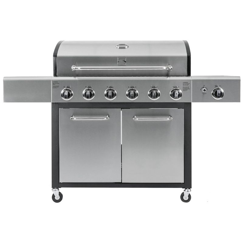Kenmore 6-Burner XL Grill with Side Propane Gas Burner PG-40611S0L