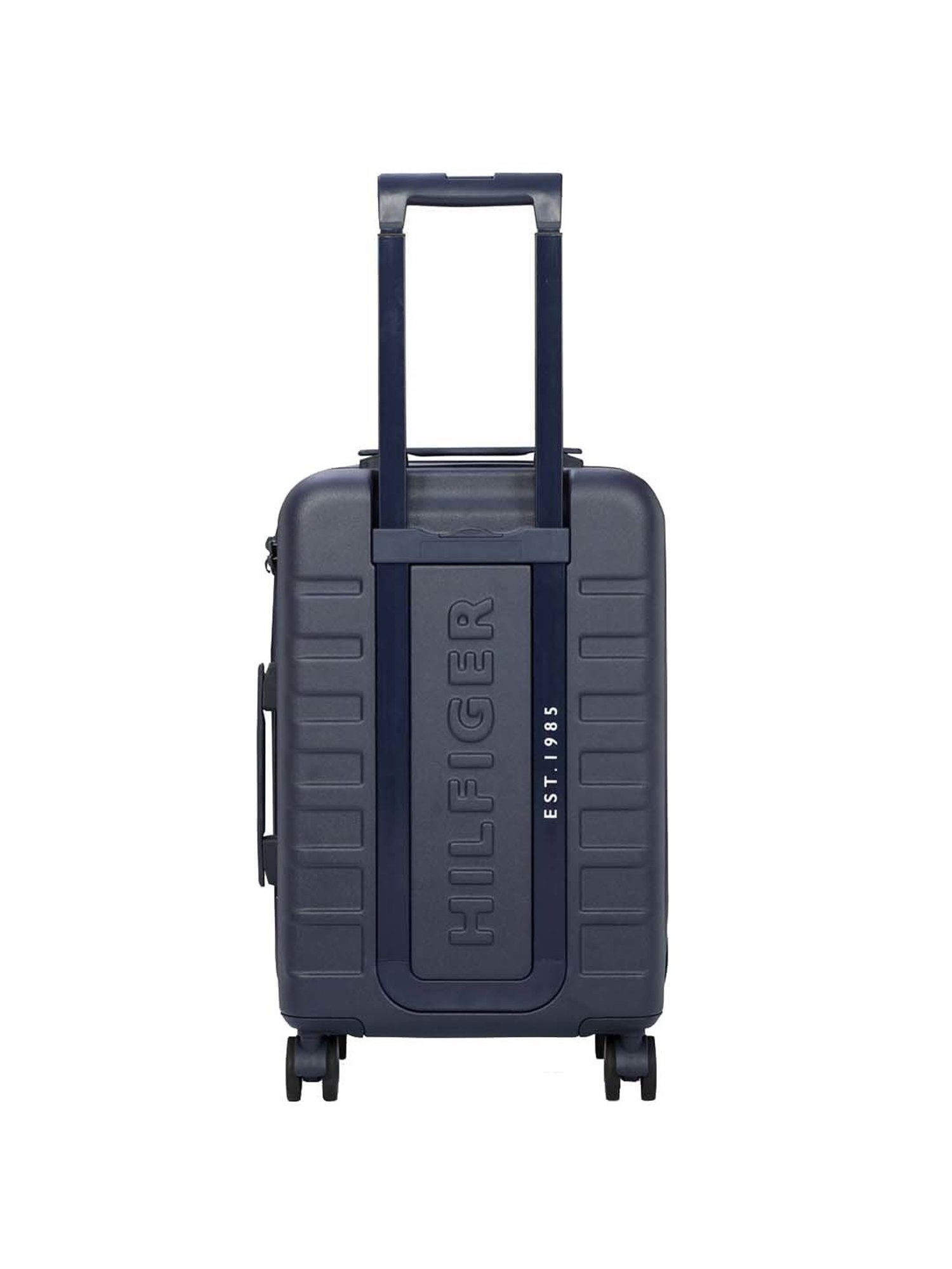 Tommy Hilfiger Navy 8 Wheel Large Hard Cabin Trolley - 49 cm