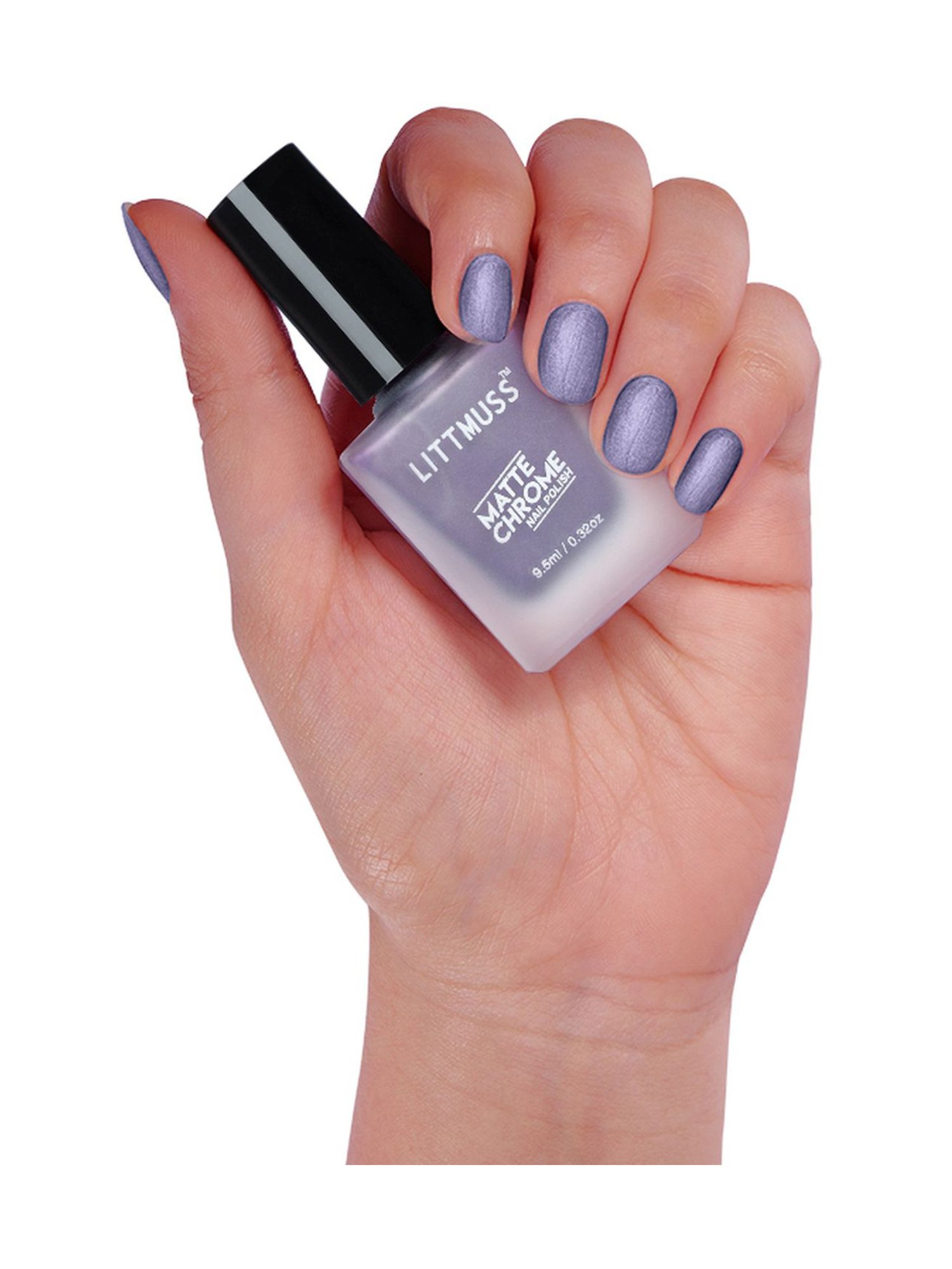 Littmuss Matte Chrome Nail Polish Frozen Blueberry 010 - 9.5 ml