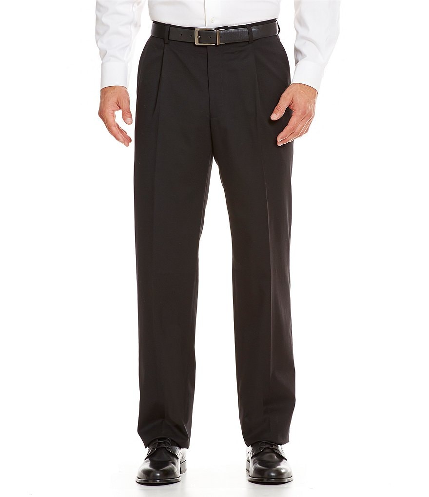 Hart Schaffner Marx Tailored Single-Pleat Regular Chicago Fit Dress Pants