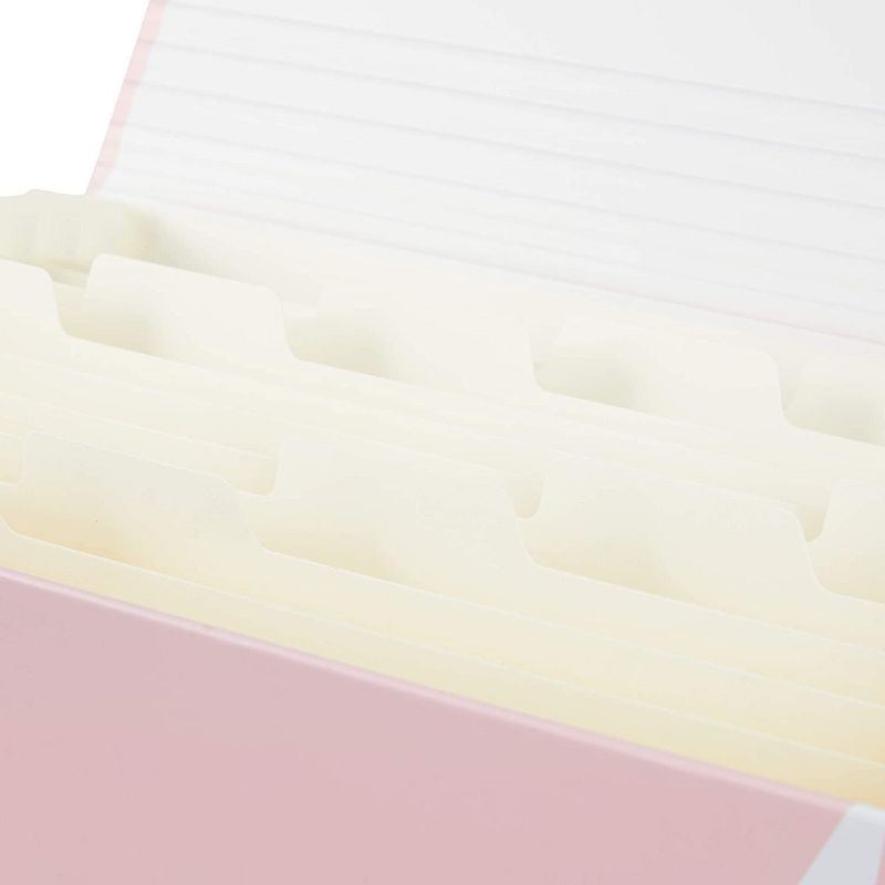 Paper Junkie Pink Geometric Expanding File Folder Organizer with 10 Pockets (Letter Size)
