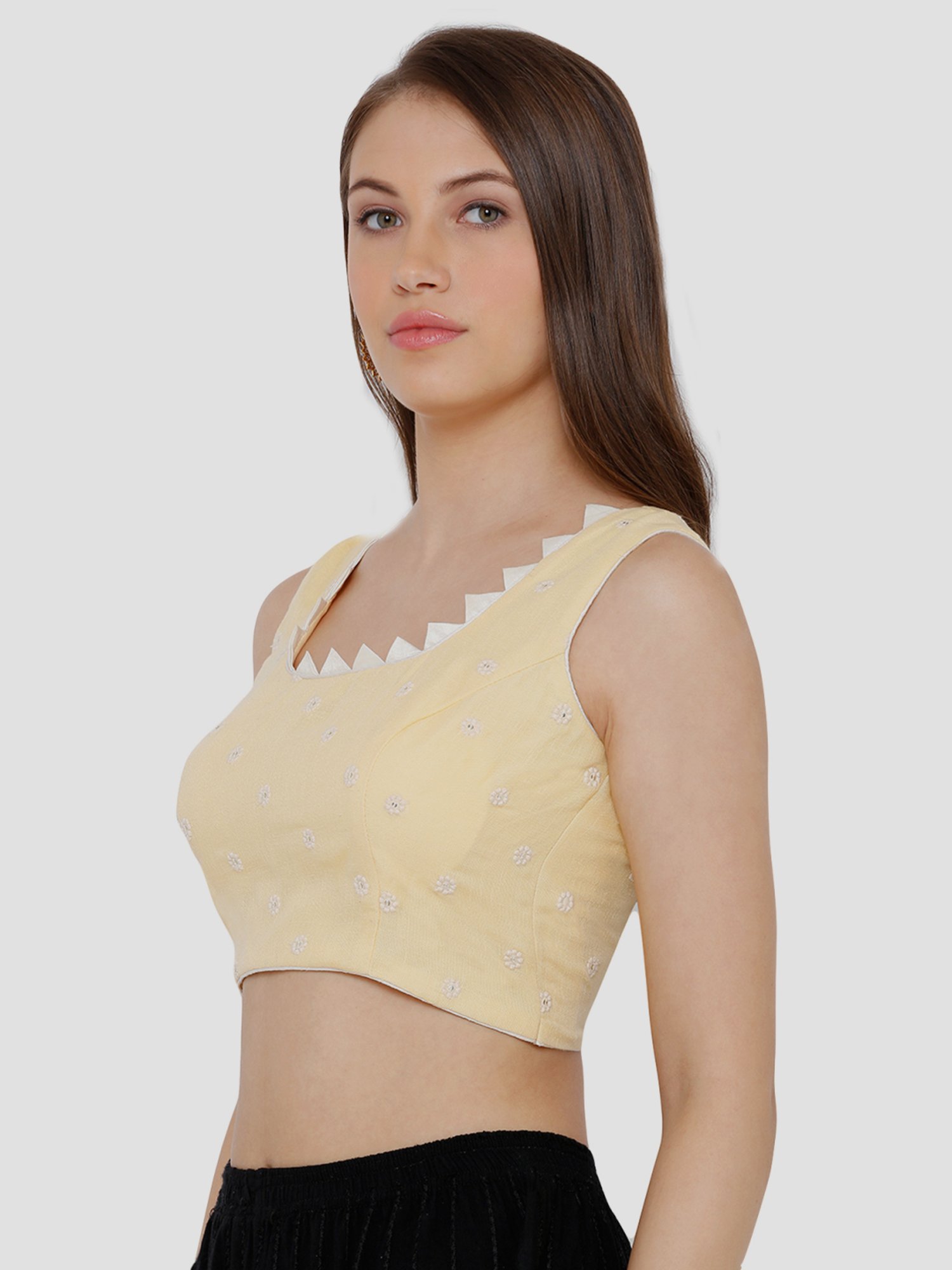 Salwar Studio Red Textured Blouse