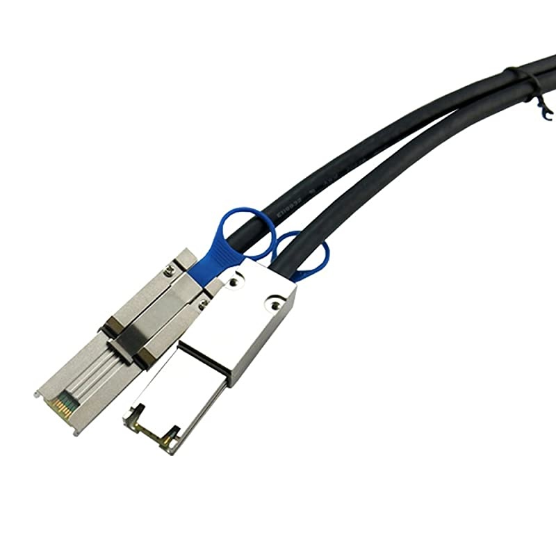 External 26 Pin Mini SAS SFF-8088 to Mini SAS 4X SFF-8088 Data Cable Male Cord Server Raid Cable (50CM/1.65FT)