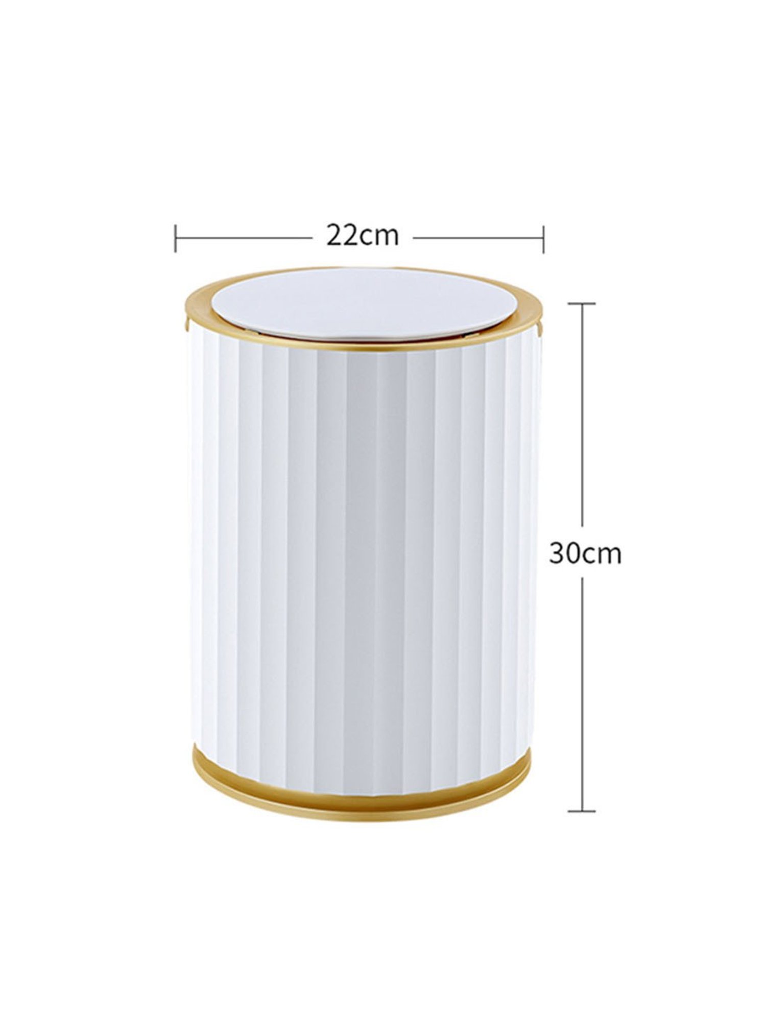 Freelance Gold Steel Set of 1 Dustbins