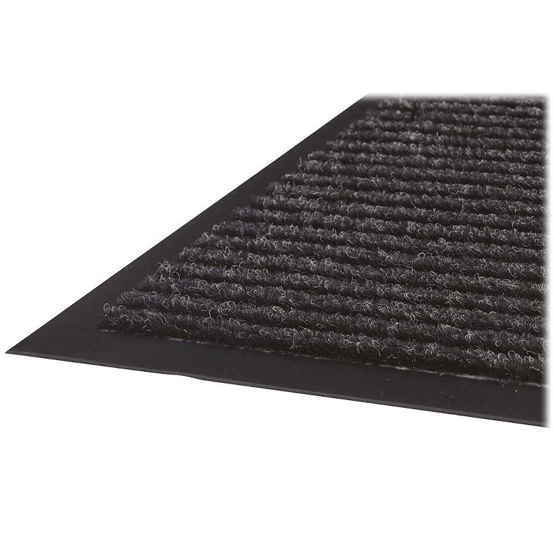 1'4"x2'4" Rectangle Indoor and Outdoor Polyurethane Floor Mat Black - PiccoCasa