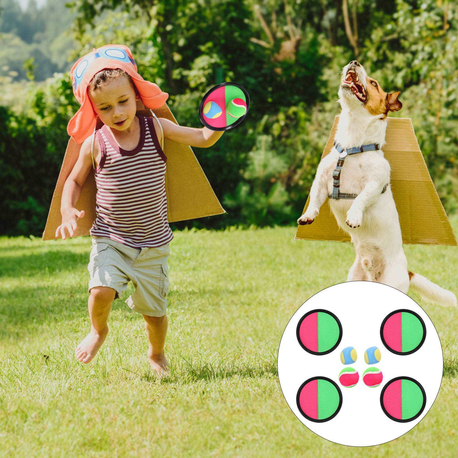 1 Set Outdoor Interesting Classic Funny Toss and Catch Game Toss and Catch Ball Game