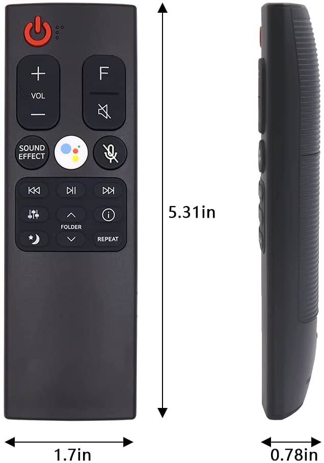 Tendodo Replacement Remote Control AKB75595321 for LG LAS5551H LASC55 SK8YG SL8YG SK9 SL9Y SL9YG SL10Y SL10YG SL10RG Channel Sound Bar