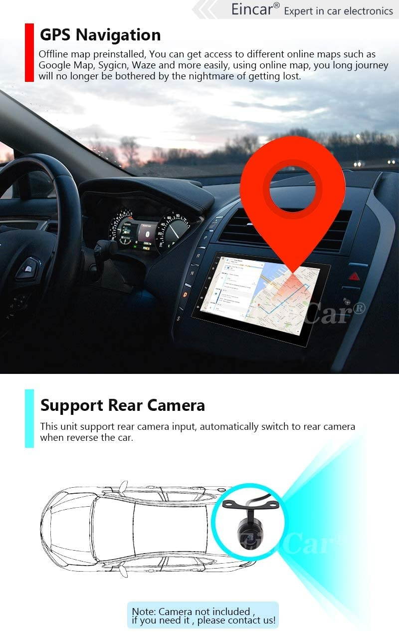 Android 10.0 Car Stereo Touch Screen Car Radios with Bluetooth Double Din Head Unit 7 inch GPS Navigation 2 Din Video Music Player in Dash Headunit Support WiFi Mirror Link Steering Wheel Control FM