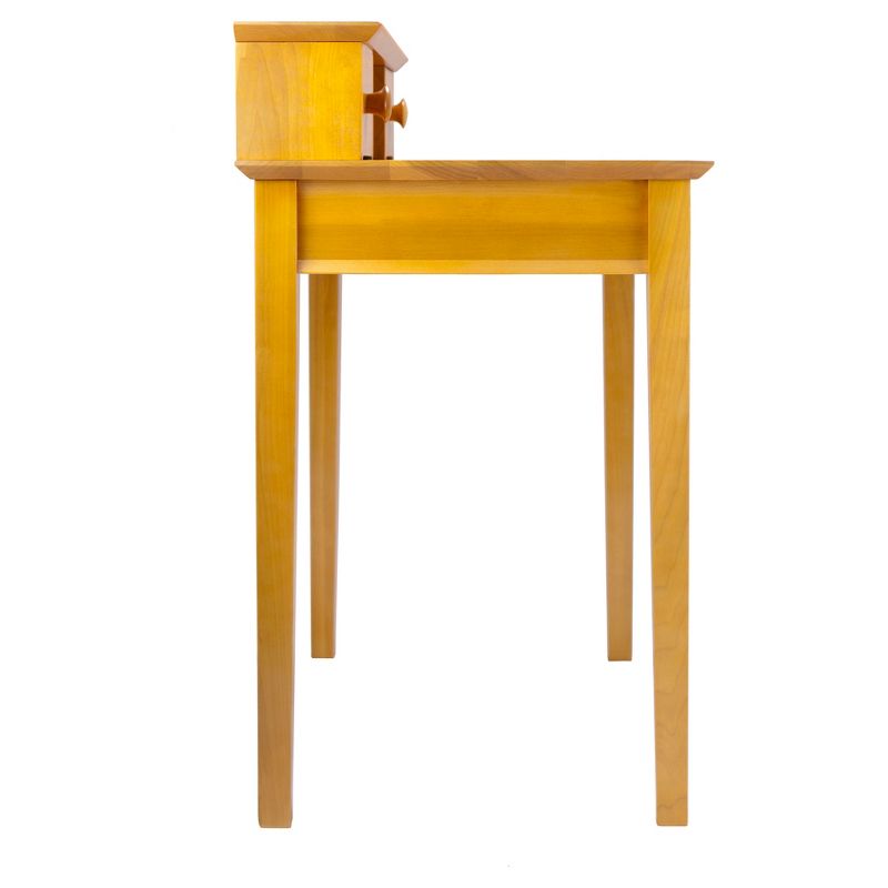 Studio Writing Desk with Hutch Honey Brown - Winsome