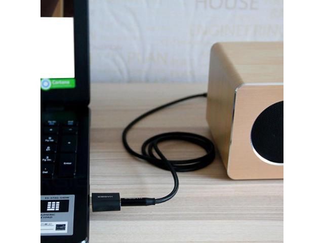 Black USB External Sound Card Converter USB to Jack 3.5mm Headphone Audio Adapter Mic Sound Card for PC Laptop Audio adapter