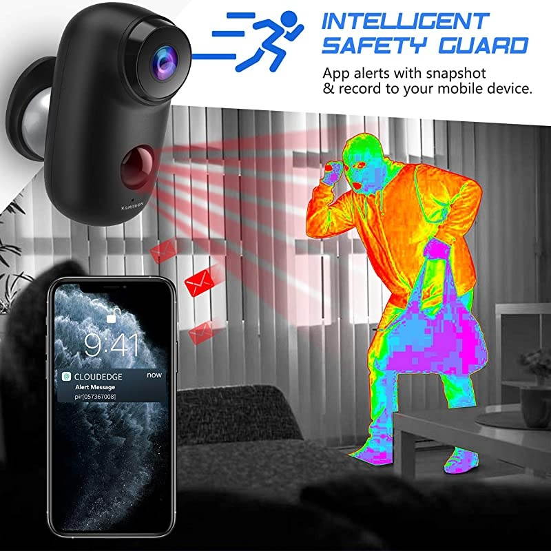 Security Camera WiFi IP Home CameraR2C 1080P HD Baby Monitor Wireless Pet Camera with AI Human Sound Detection Free Cloud Included 2Way AudioWorks with Alexa PanTilt Night Vision