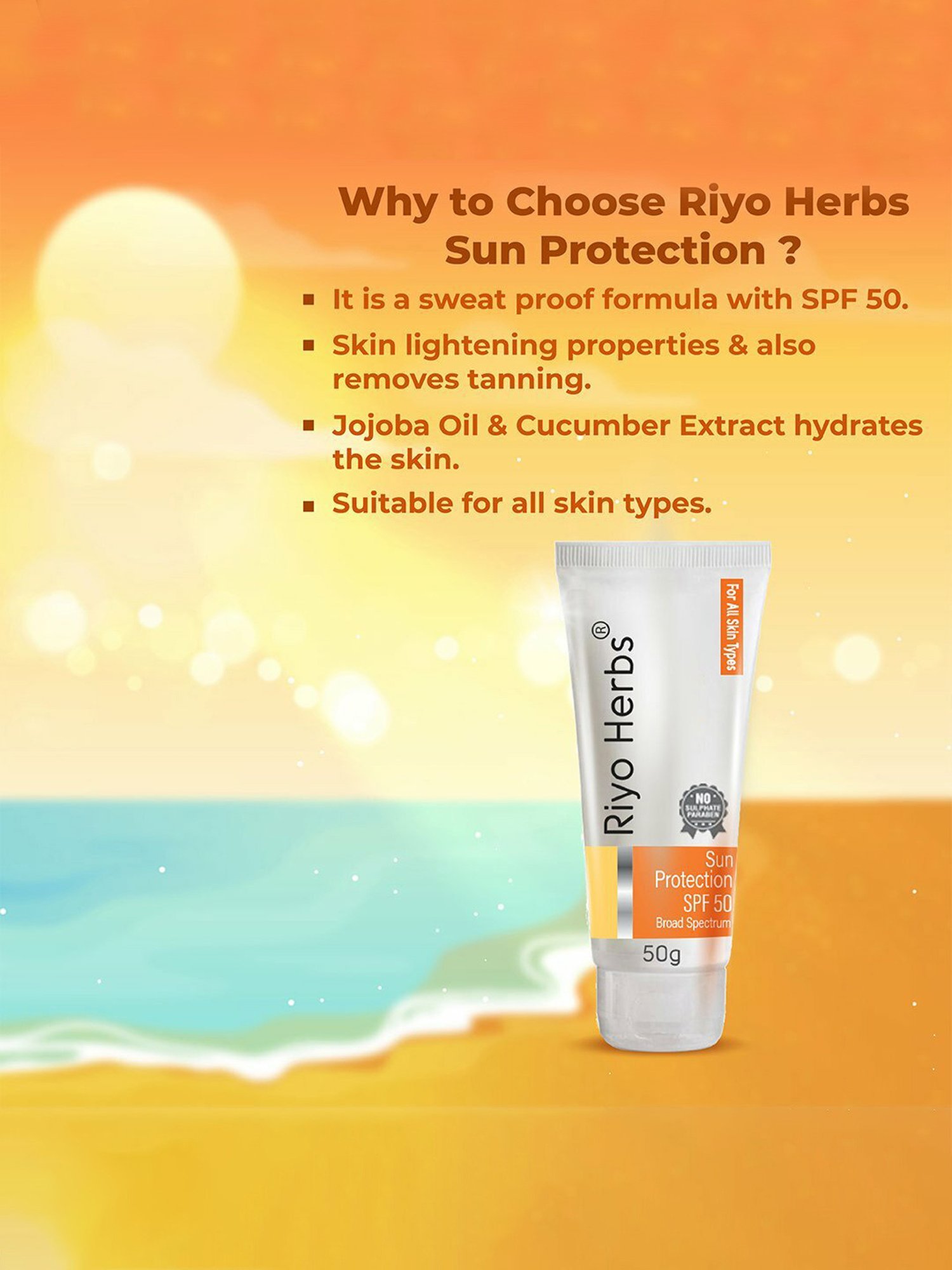 Riyo Herbs Sunscreen - 50 gm