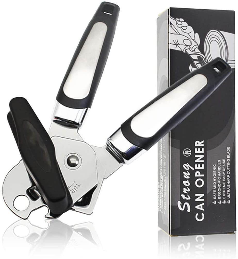 Can Opener Safety Cut 3-in-1 Durable Stainless Steel Can Opener Manual Smooth Edge Food Can Openers Bottle Kitchen