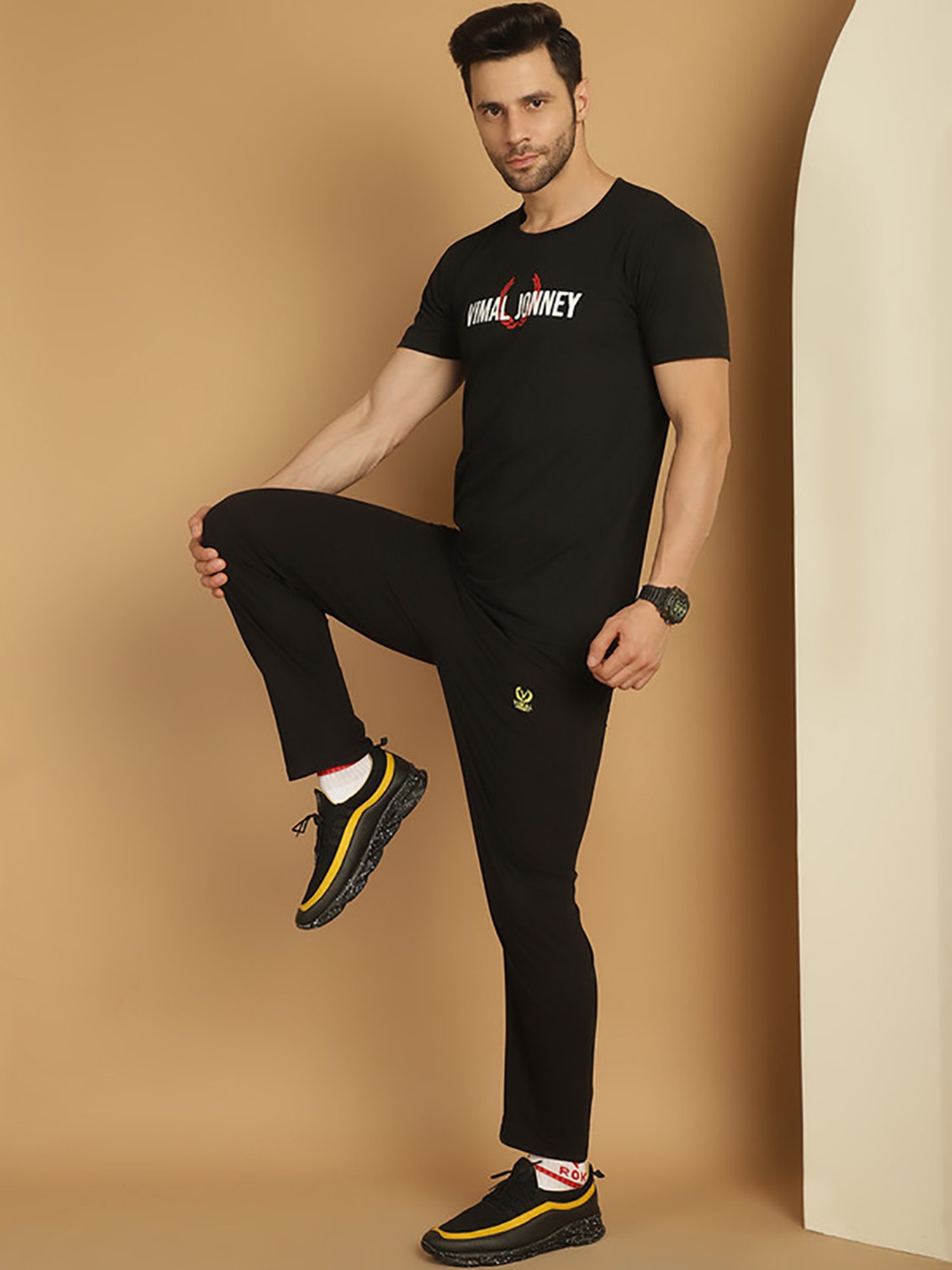 Rock.It Blue Regular Fit Printed TrackSuit