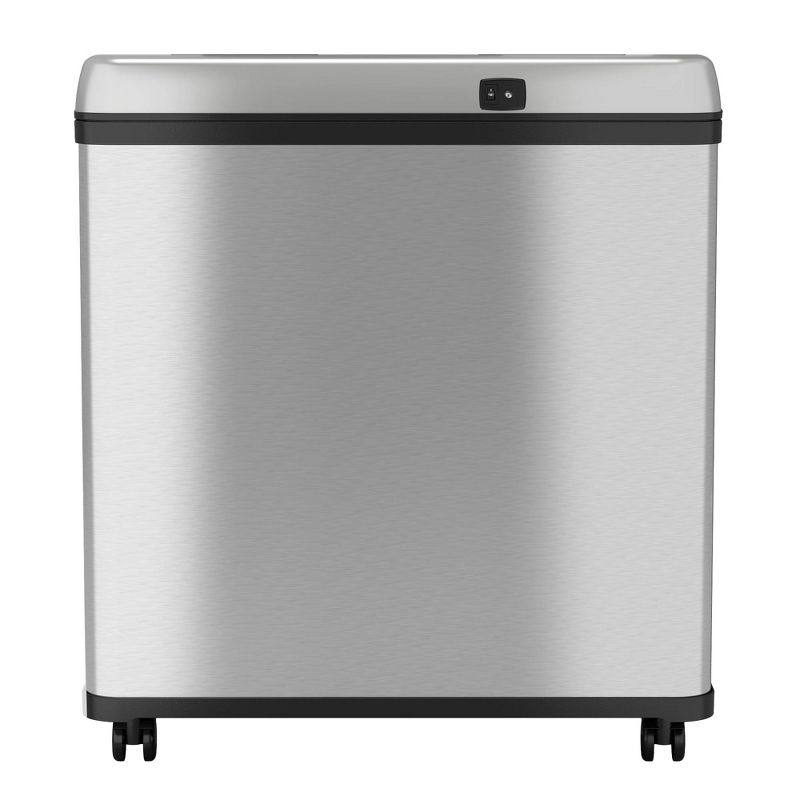 halo quality 16gal Stainless Steel Automatic Sensor Trash Can and Recycle Bin