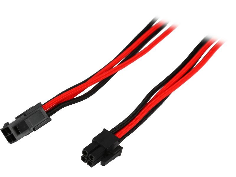 Phanteks PH-CB4P_RD 1.64 ft. (0.50 m) 4 Pin M/B Premium Sleeved Extension Cable