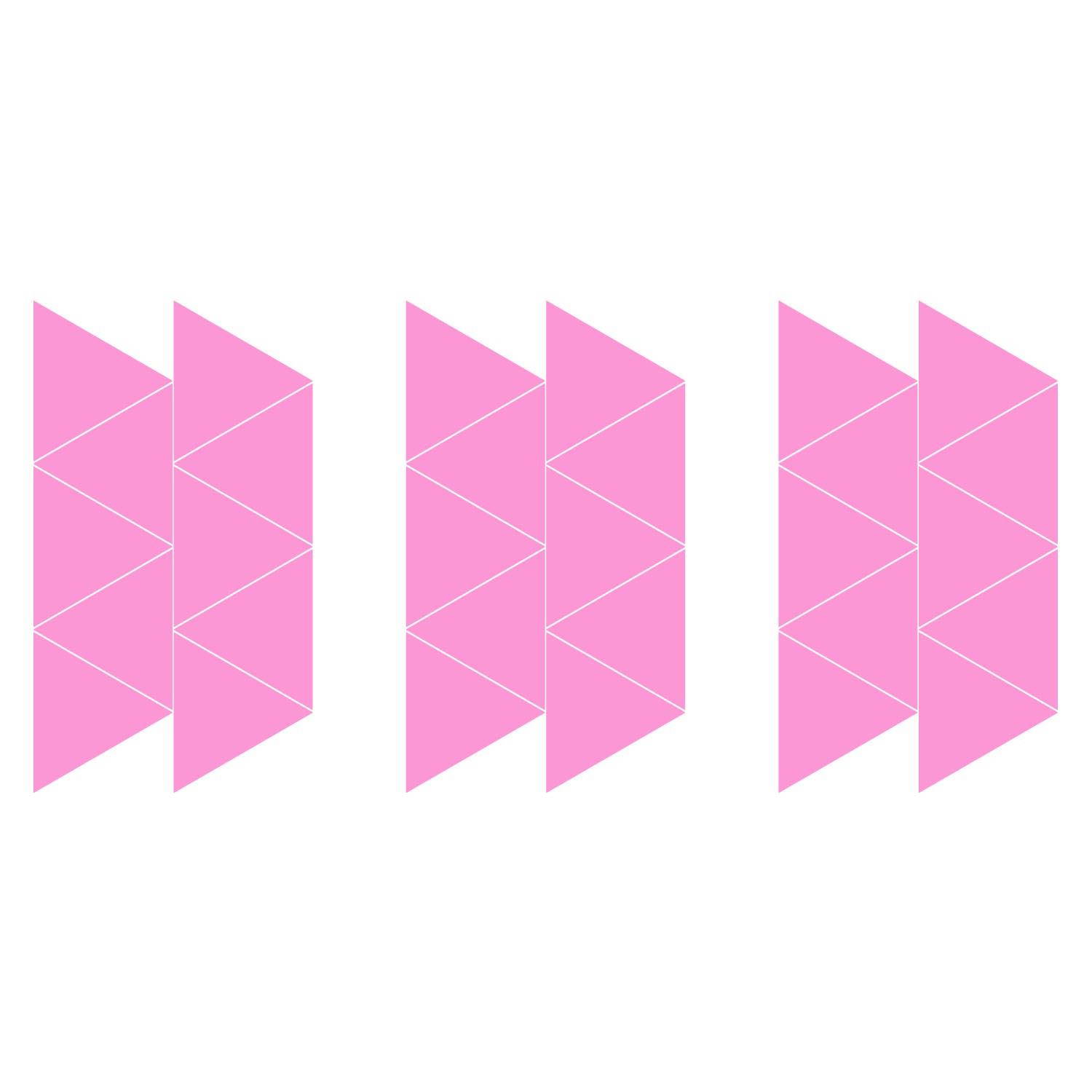 LiteMark 2 Inch Black Removable Triangle Decals - Pack of 84