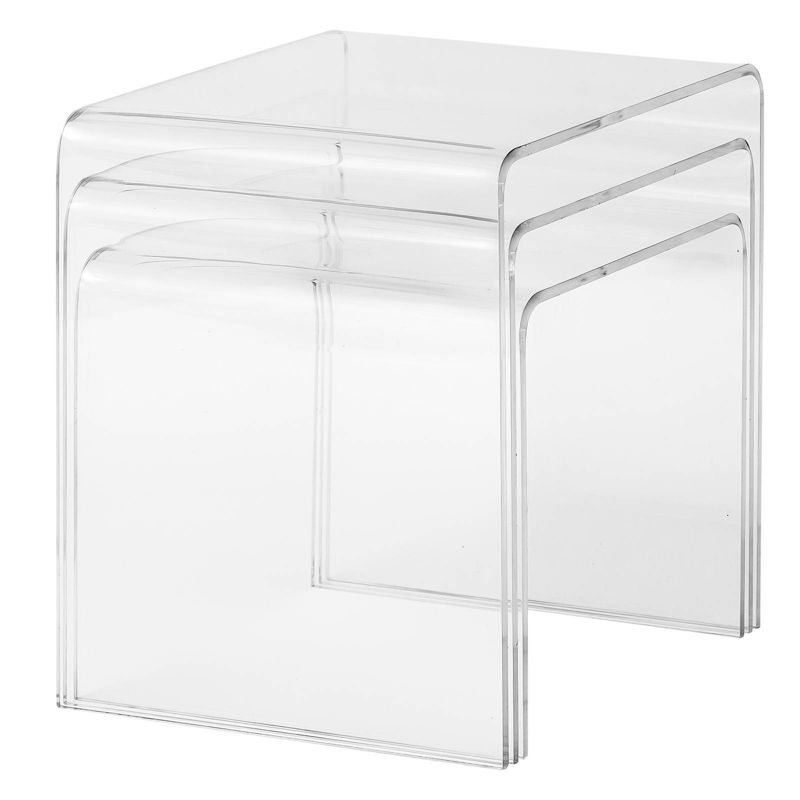 Janice Nesting Tables Clear - Edgemod