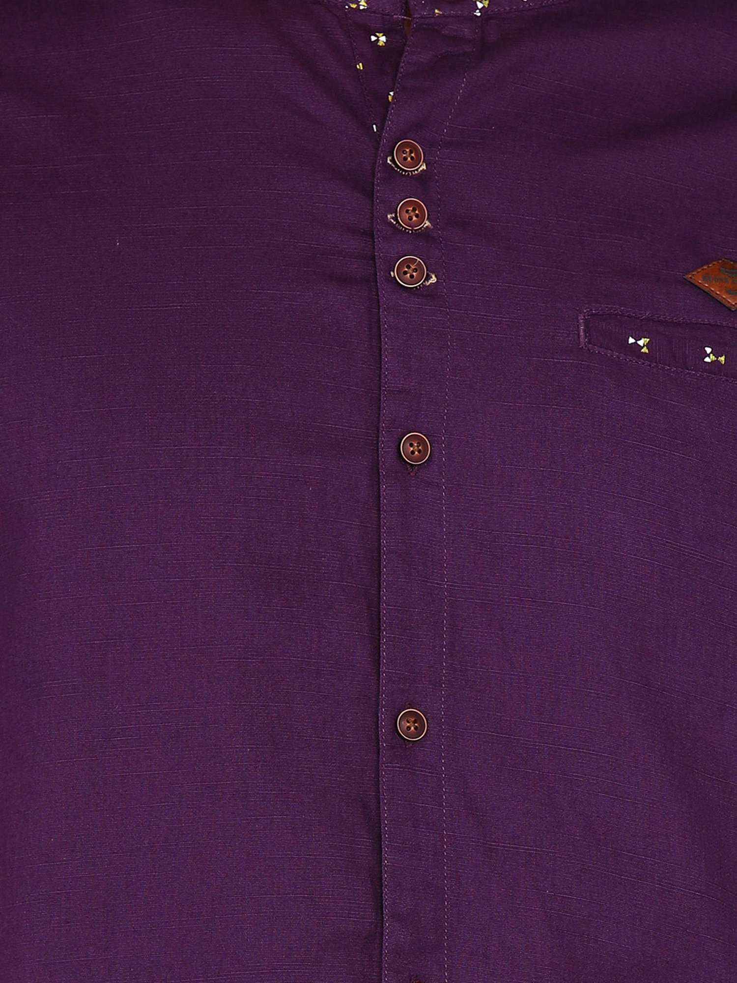 Kuons Avenue Purple Slim Fit Shirt