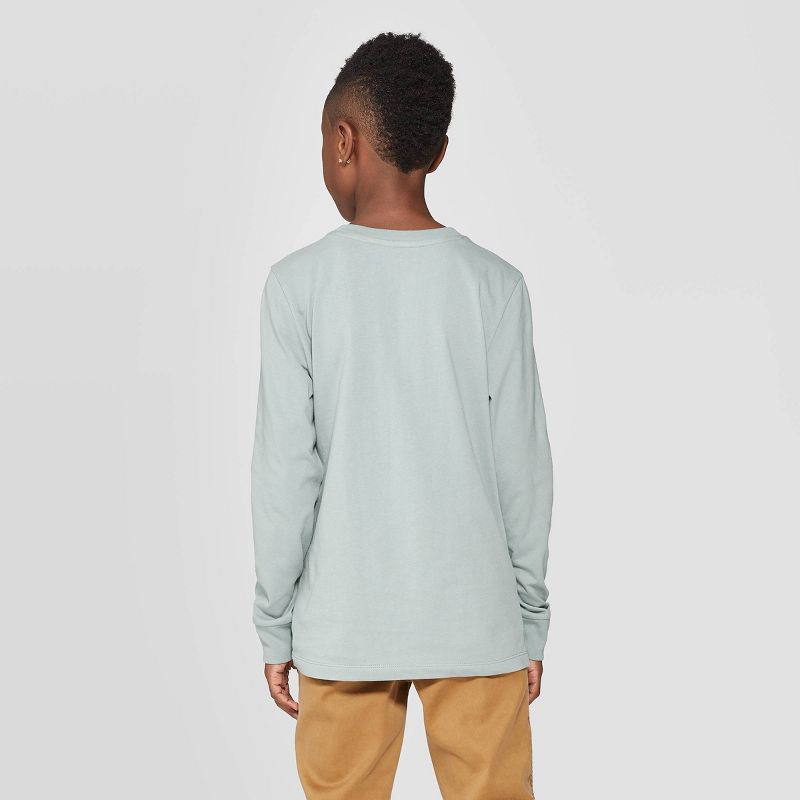 Boys' Long Sleeve Graphic T-Shirt - art class™ Blue XL