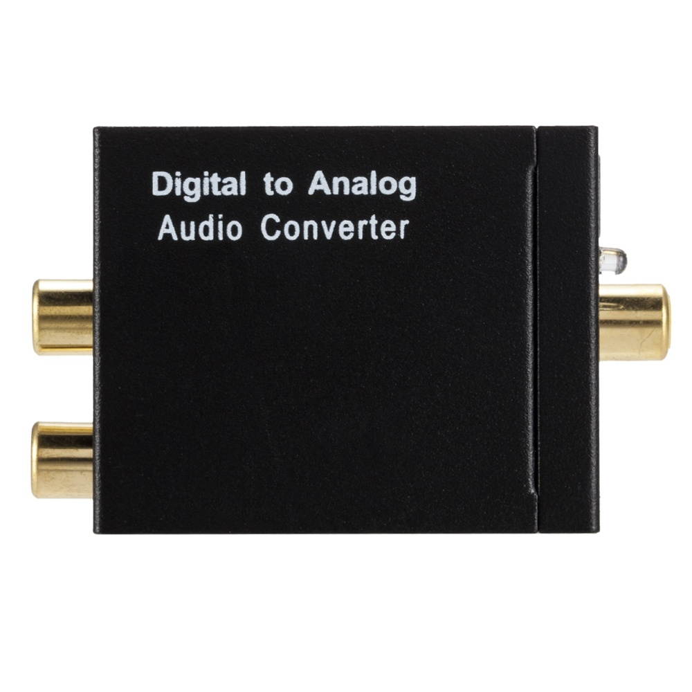 3.5mm Digital to Analog Audio Converter Optical Fiber Coaxial Signal to Analog Audio Adapter