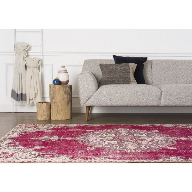 4'9"x7'9" Vintage One-of-a-Kind Gliceria Rug Purple - Revival Rugs