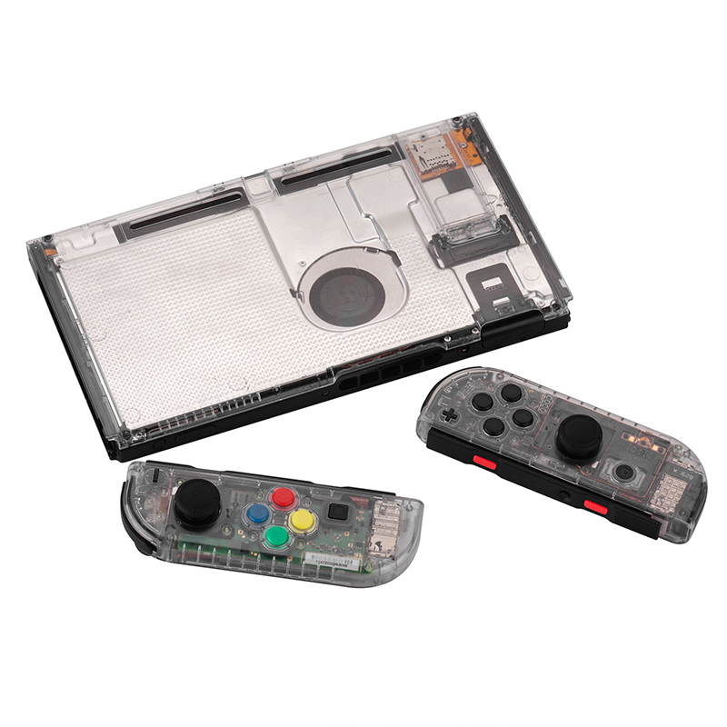 Backbored For Nintend for Switch NS for Joy Con Replacement Housing Shell Cover for NX for JoyCons Controller Case(clear)