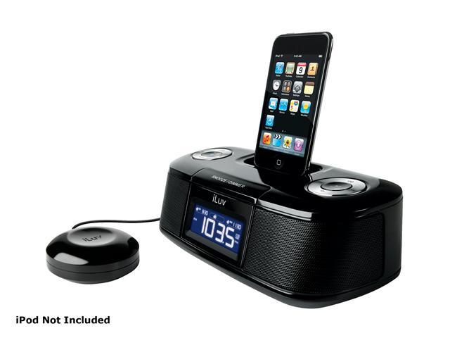 iLuv Vibro Desktop Alarm Clock with Bed Shaker for iPod                                                        iMM153BLK
