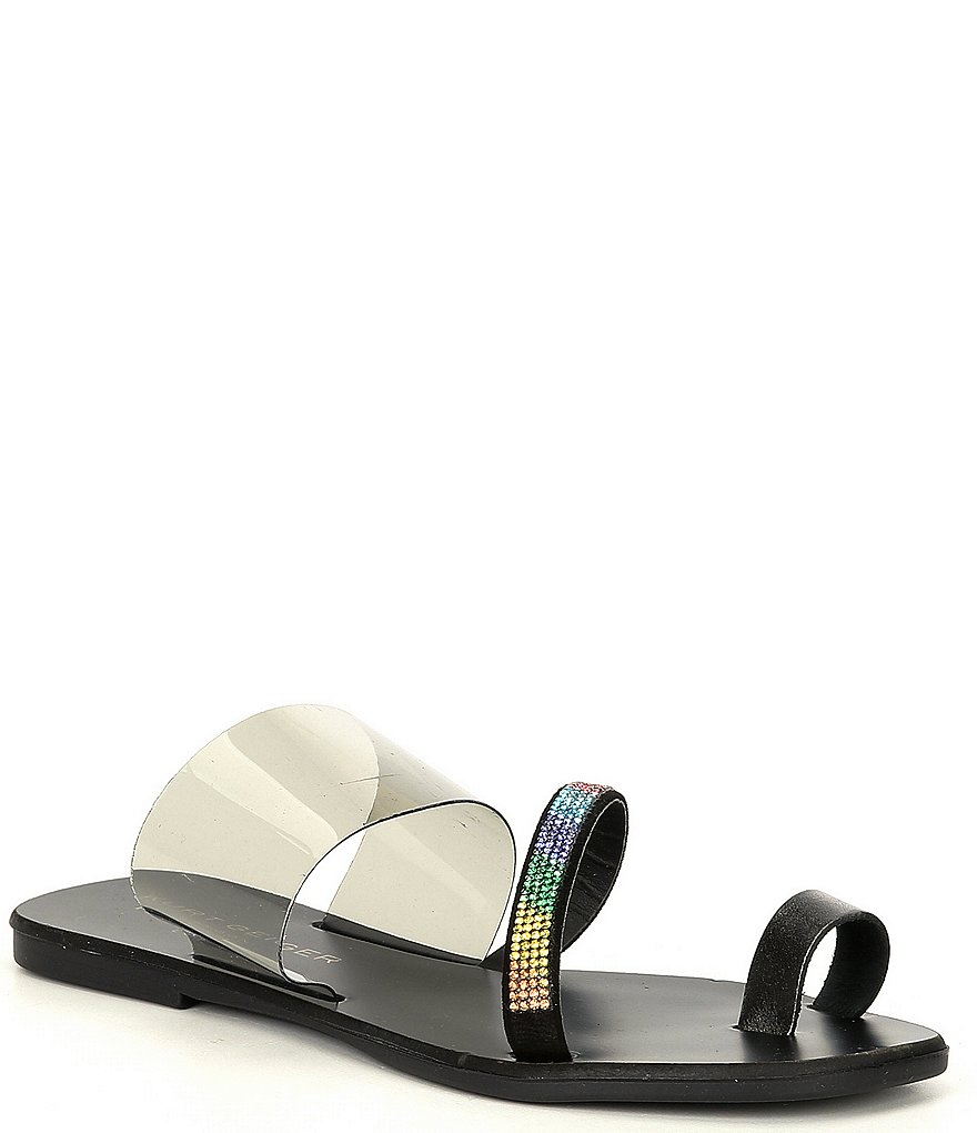 Kurt Geiger London Dawn Rainbow Rhinestone Embellished Sandals