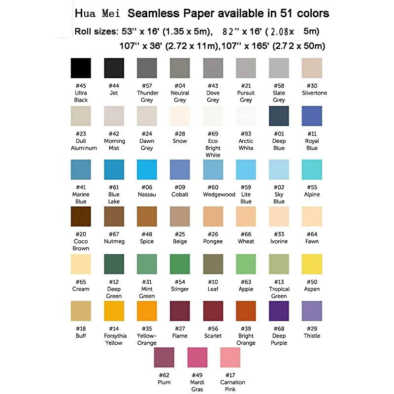 Seamless Photography Background Paper Photo Backdrop Paper 44x16 Feet Arctic White