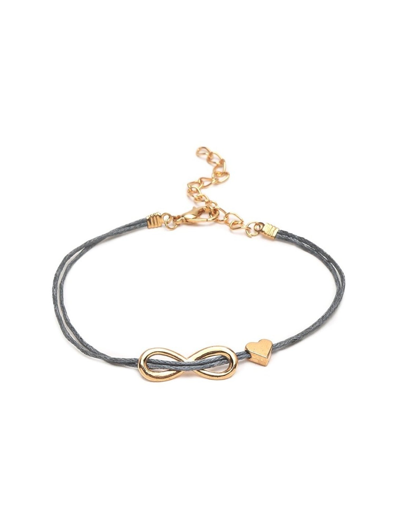 YouBella Women Grey Gold-Plated Flexible fit Bracelet