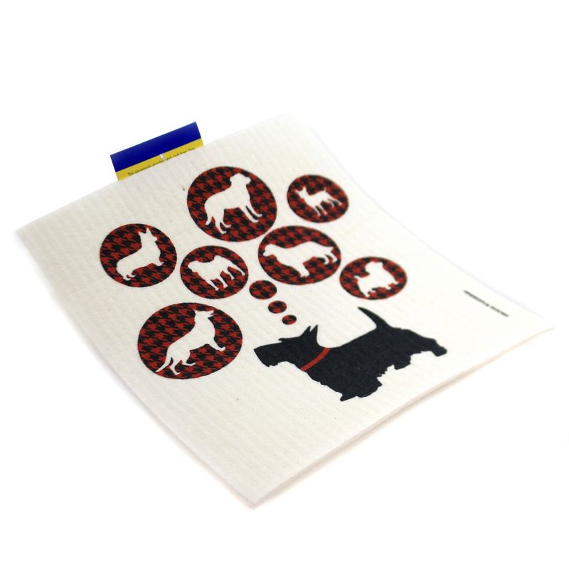 Swedish Dish Cloth 8.0" Red Cycle Absorbent Kitchen Eco Friendly  -  Dish Cloth