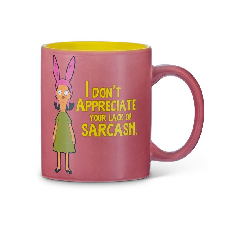 Surreal Entertainment Bob's Burgers Louise Belcher Sarcasm 12oz Coffee Mug