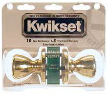 Kwikset 92001-280 Polished Brass Tylo Knob Passage Set